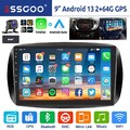Für Smart Forfour Fortwo 453 DAB+ 64G Android 13 Autoradio Carplay GPS Navi +KAM