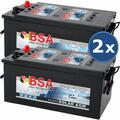 2x Solar Batterie 230AH 12V AGM GEL Versorgungsbatterie Wohnmobil Boot 24V 460Ah