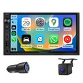 7 Zoll QLED 2DIN Car Radio Wireless CarPlay Android Auto DSP BT USB-C Universal