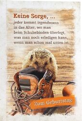 Geburtstagskarte lustiger Spruch Glückwunschkarte  Geburtstag klassische Karte