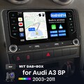 DAB+ Für Audi A3 S3 RS3 8P 32G Apple Carplay Autoradio Android14 GPS Navi Kamera