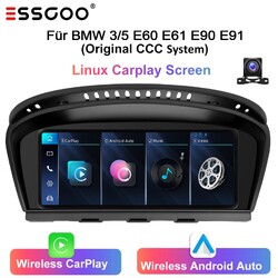 Für BMW E60 E61 E90 E91 CCC Autoradio Android Auto 8,8" Carplay Linux BT +Kamera