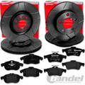 brembo GESCHLITZTE BREMSSCHEIBEN + BELÄGE VORNE+ HINTEN für OPEL VECTRA C SIGNUM
