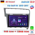 8-Kern 128GB Android 12 GPS Autoradio Navi Für VW Golf VII MK7 WiFi DAB+ CarPlay