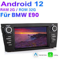 Für BMW 3er E90 E91 2G+32G Android 12 Autoradio Carplay GPS Navi BT WIFI DSP DAB