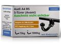 ANHÄNGERKUPPLUNG starr für Audi A4 Avant B5 96-01 +13polig E-Satz ABE