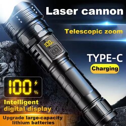 Superhelle Taschenlampe LED USB Wiederaufladbare Taschenlampe Outdoor