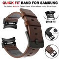 DE Echtes Leder Armband für Samsung Galaxy Watch 6 5 4 40 44mm 6 Classic 43/47mm