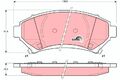 TRW GDB1308 Bremsbelagsatz, Scheibenbremse für BUICK CADILLAC CHEVROLET OPEL