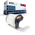 kompatible Label Etiketten Rolle für Brother PTouch QL 500 BW DK44205 Weiß w Off