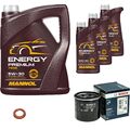 BOSCH Ölfilter 8 L MANNOL Energy Premium 5W-30 für Nissan Micra IV 1.2 Note