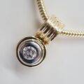 EXKLUSIVER BRILLANT-ANHÄNGER IN 585/-GOLD BRILLANT ca.0,25ct H/I