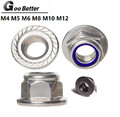 Sperrzahnmutter Edelstahl M4 M5 M6 M8 M10 M12 V2A A2 Flanschmutter rostfre