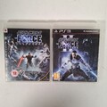 Star Wars The Force Unleashed 1 & II 2 Bundle Playstation PS3 Spiel Anleitungen PAL
