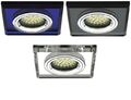 Einbau-Strahler Decken-Spot LED Glas GU10 230V Eckig Downlight