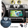 Für Smart Fortwo 2005-2010 Carplay Autoradio 4G+64G Android 13.0 GPS Nav DSP RDS