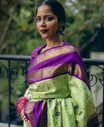 Bollywood Designer Alia Regenbogen Schöne Saree Damen Pakistanischer Sari Bluse
