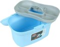 18L Hobby Box Nähkastenbox Kleinteilebox Einsatz Clipverschluß 34x22x23cm Blau