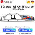 CarPlay 8.8" Android14 Autoradio GPS Nav Für AUDI A6 C6 MMI 2G 2005-2009 6+128G