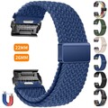 Für Garmin Fenix E 7 7X 6 6X Pro Epix 5 5X Plus 3 HR Quickfit Nylon Loop Armband