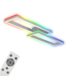 LED Deckenleuchte Fernbedienung Dimmbar RGB CCT 119,5cm Wohnzimmer Lampe