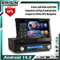 8-Kern Android 14 1 Din Autoradio GPS Navi CarPlay DAB+ 4+64GB WiFi Radio BT 5.0