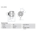 Bosch Lichtmaschine für Opel Calibra Omega Vectra Saab 900 9000