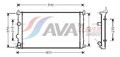 AVA COOLING SYSTEMS RTA2322 Kühler Wasserkühler Motorkühler