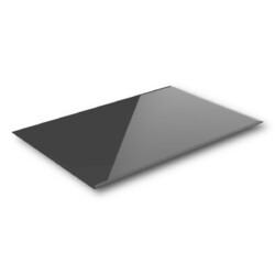 Kaminglas Tischplatte Bodenplatte Funkenschutz Glasscheibe Ofen ESG Glas Schwarz