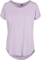 Damen Long Slub Jersey Shirt Oversized Rundhals Gr.XS,S,M,L,XL in 6 Farben 036