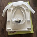 WC-Sitz D-Form weiß antibakterielle Beschichtung Soft Close Scharniere pflegeleicht