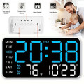 USB Digitaler Wecker LED Digitaluhr mit Temperaturanzeige&2 Alarmen Wanduhr