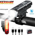 LED Fahrrad Beleuchtung Akku Set StVZO OSRAM USB Scheinwerfer Rücklicht Lampe