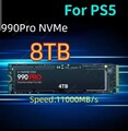 2025 New 990PRO 8TB 4TB 2TB 1TB SSD Internal Solid State Drive Hard Disk M2