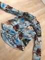 Vintage Bluse Damen Gr. S Bunt
