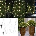 Lichterkette Solarlampe Außenleuchte Garten Deko Balkon Akku 100x LED L 1000 cm