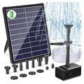 Solar Brunnenpumpe 5.5W Akku Wasserspiel Garten Springbrunnen