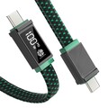 100W USB C auf USB C Kabel, 2M 5A Schnellladekabel Ladekabel PD QC5.0 with LED