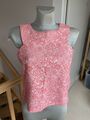 Daisy Fashion Top 40 Koralle Rosa  Weiß Shirt Wie Neu Nicht Getragen.