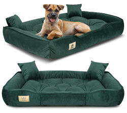 Hundebett Hundekissen 75-130 cm Große Hunde Hundesofa Hundekorb Katzenbett⭐⭐⭐⭐⭐ ✅ Top Qualität ✅ 4 Größen, 2 Farben ✅Weicher Samt