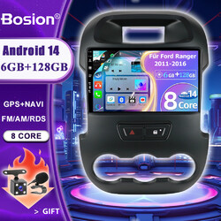 DAB+ Autoradio Für Ford Ranger 2011-2016 Android14 Navi Car Play RDS ✅6GB-128GB✅
