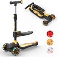 Kinder LED Rädern Scooter mit Höhenverstellbarem Lenker Faltbarer Kinder Roller