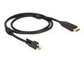 DELOCK Displayport Kabel mini DP -> HDMI St/St 2.00m 4K +Sch
