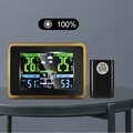 Funk-Wetterstation mit Farbdisplay Außensensor Schimmelwarner Hygrometer Datum