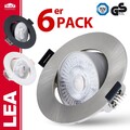 6x LED Einbaustrahler 7W Spot Strahler ultraflach 3-Step Dimmbar Einbauleuchte