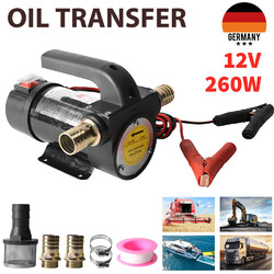 12V 260W Dieselpumpe Ölabsaugpumpe Heizölpumpe Kraftstoffpumpe Selbstansaugend