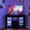 TV Schrank Lowboard Fernsehtisch Unterschrank Fernsehschrank mit LED Beleuchtung