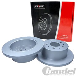 2X MAXGEAR BREMSSCHEBEIBEN 280mm VOLL HINTEN PASSEND FÜR CITROËN JUMPER FIAT