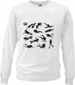 Sweatshirt SILHOUETTE TAUCHEN TAUCHER TAUCHSPORT SCUBA DIVING TAUCHAUSRÜSTUNG