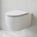 Spülrandloses Wand WC Hänge WC mit 360°Superspin Spülung UF Softclose Deckel